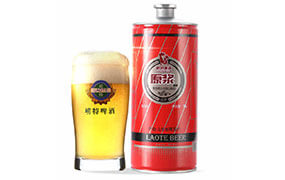 品尝青岛崂特原浆啤酒1L